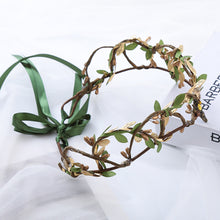Load image into Gallery viewer, Crown Elf Tiara Vine Fairy Crown Headpiece Gothic Headband Woodland Wedding Hair Accessories Photography Daily Photo Props