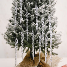 Load image into Gallery viewer, 12/24/36pcs Crystal Clear Christmas Tree Ornaments Acrylic Icicle Pendants For Holiday & Winter Party Home Decorations New Year Gift