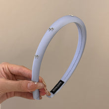 Load image into Gallery viewer, Simple Bowknot Hair Band Versatile Temperamental Hair Hoop Headband Solid Color Headwear Hair Accessories for Women