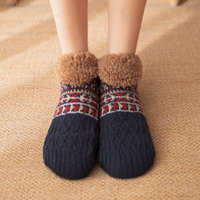 Load image into Gallery viewer, Thick Plush Autumn Winter Floor Socks Indoor Anti-slip Warm Slippers Socks Soft Comfortable Cold Resistant Floor Socks