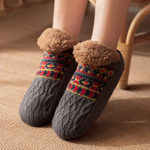 Load image into Gallery viewer, Thick Plush Autumn Winter Floor Socks Indoor Anti-slip Warm Slippers Socks Soft Comfortable Cold Resistant Floor Socks