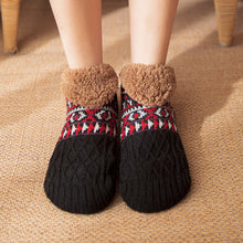 Load image into Gallery viewer, Thick Plush Autumn Winter Floor Socks Indoor Anti-slip Warm Slippers Socks Soft Comfortable Cold Resistant Floor Socks