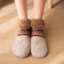 Load image into Gallery viewer, Thick Plush Autumn Winter Floor Socks Indoor Anti-slip Warm Slippers Socks Soft Comfortable Cold Resistant Floor Socks