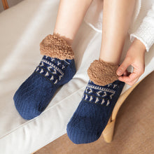 Load image into Gallery viewer, Thick Plush Autumn Winter Floor Socks Indoor Anti-slip Warm Slippers Socks Soft Comfortable Cold Resistant Floor Socks