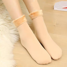Load image into Gallery viewer, Fleece Thick Mid-tube Socks Soft Comfortable Cold Resistant Warm Floor Socks Snow Socks Autumn Winter Plush Warm Socks