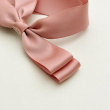 Load image into Gallery viewer, Double Layer Bowknot Ribbon Tassel Ponytail Hair Clip Fashionable Solid Color Long Ribbon Hair Clip Headwear Hair Accessory