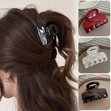 Load image into Gallery viewer, Simple Temperamental Hairpin Hair Claw Clip Solid Color Acrylic Headwear Hair Clip Hair Accessory for Women