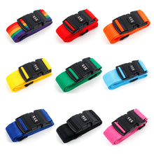 Load image into Gallery viewer, Password Baling Strap Durable Sturdy Wear-resistant Luggage Travel Suitcase Strap Reinforced Luggage Strap Travel Accessory
