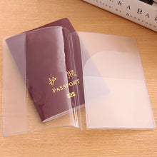 Load image into Gallery viewer, PVC Transparent Passport Protective Cover Waterproof Dustproof Scratch-proof Passport Case Multifunctional Card Holder Case