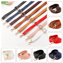 Load image into Gallery viewer, Adjustable Detachable PU Leather Shoulder Strap Handmade DIY Crossbody Shoulder Strap Durable Wear-resistant Bag Accessory