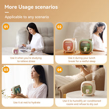 Load image into Gallery viewer, Cute Bedroom 500ml Large Capacity Humidifier USB Rechargeable Battery Air Ultrasonic Humidifying Children Gift