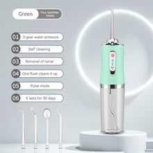 Load image into Gallery viewer, Handheld Portable Tooth Rinser Household Electric Tooth Cleaner Tooth Care Water Floss Oral Cleaning Tooth Cleaner Dental Irrigator