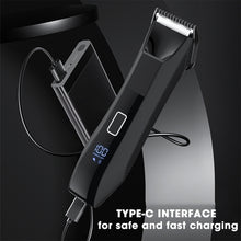 Load image into Gallery viewer, Body Hair Trimmer Shaver for Men Waterproof Dual-Head Stainless Steel Blade Trimmer Rechargeable Wet & Dry Men's Ball Shavers