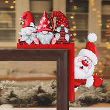 Load image into Gallery viewer, Creative Santa Claus Elk Grinch Christmas Door Hanger Over Door Sign Wood Frame Merry Christmas New Year Decoration