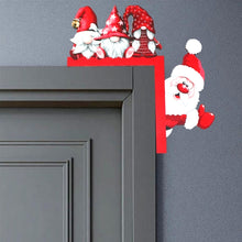 Load image into Gallery viewer, Creative Santa Claus Elk Grinch Christmas Door Hanger Over Door Sign Wood Frame Merry Christmas New Year Decoration
