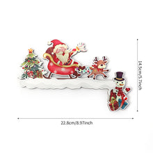Load image into Gallery viewer, Creative Santa Claus Elk Grinch Christmas Door Hanger Over Door Sign Wood Frame Merry Christmas New Year Decoration