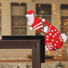 Load image into Gallery viewer, Creative Santa Claus Elk Grinch Christmas Door Hanger Over Door Sign Wood Frame Merry Christmas New Year Decoration