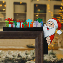 Load image into Gallery viewer, Creative Santa Claus Elk Grinch Christmas Door Hanger Over Door Sign Wood Frame Merry Christmas New Year Decoration