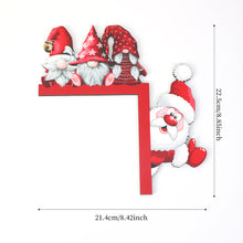 Load image into Gallery viewer, Creative Santa Claus Elk Grinch Christmas Door Hanger Over Door Sign Wood Frame Merry Christmas New Year Decoration
