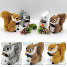 Load image into Gallery viewer, Simulation Mini Squatting Squirrel Model Cute Imitation Squirrel Ornaments Children Birthday Gifts Home Decoration Plush Figures Craft