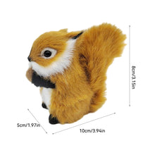 Load image into Gallery viewer, Simulation Mini Squatting Squirrel Model Cute Imitation Squirrel Ornaments Children Birthday Gifts Home Decoration Plush Figures Craft