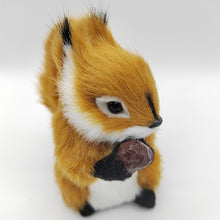 Load image into Gallery viewer, Simulation Mini Squatting Squirrel Model Cute Imitation Squirrel Ornaments Children Birthday Gifts Home Decoration Plush Figures Craft