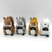 Load image into Gallery viewer, Simulation Mini Squatting Squirrel Model Cute Imitation Squirrel Ornaments Children Birthday Gifts Home Decoration Plush Figures Craft