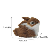 Load image into Gallery viewer, Simulation Rabbit Plush Toy Children Cognition Model Figurine Realistic Furry Animal Doll Chicken Easter Gift Kids