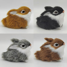 Load image into Gallery viewer, Simulation Rabbit Plush Toy Children Cognition Model Figurine Realistic Furry Animal Doll Chicken Easter Gift Kids