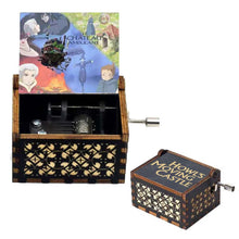 Load image into Gallery viewer, Anime Howl's Moving Castle Black Wooden Music Box Merry Go Round of Life Theme Fans Friends Mechanical Birthday Lovely Gifts