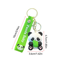 Load image into Gallery viewer, Cute Pandas Car Key Chain Pendant Cartoon Pendant Keychain Delicate Simple Key Chain for Girls Couple Bag Gifts