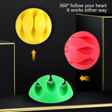Load image into Gallery viewer, Clip Cable Bobbin Winder clamp protector Earphone Ties Organizer Wire Cord Fixer Holder Data line Tidy Collation Management