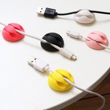 Load image into Gallery viewer, Clip Cable Bobbin Winder clamp protector Earphone Ties Organizer Wire Cord Fixer Holder Data line Tidy Collation Management