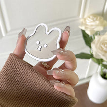 Load image into Gallery viewer, INS Cute Rabbit Mirror Phone Griptok Grip Tok Holder Ring Gift For iPhone Accessories Korean Lovely Foldable Phone Stand Holder