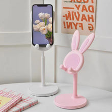Load image into Gallery viewer, Cell Phone Stand Angle Height Adjustable Bunny Phone Stand for Desk Cute Rabbit Phone Holder Stand for Desk Mobile universal