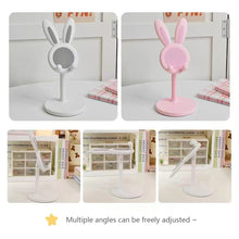 Load image into Gallery viewer, Cell Phone Stand Angle Height Adjustable Bunny Phone Stand for Desk Cute Rabbit Phone Holder Stand for Desk Mobile universal
