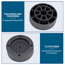 Load image into Gallery viewer, Washing Machine Anti Vibration Pads Lifting Rubber Feet Anti Slip Mute Furniture Leveler Universal Dampers Fixed Base