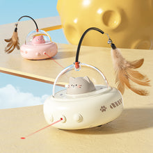 Load image into Gallery viewer, Electric Cat Interactive Toy Pet Toys With Feather Cat Teaser Wand Rechargeable Electric Sensing Pet Toys For Chasing Training