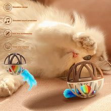 Load image into Gallery viewer, New Pet Supplies Sound Making Toy Cage Mouse Cat Toy Self Entertaining Boring Relief Pet Stick Calling Ball Cat Toy Home Goods