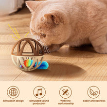 Load image into Gallery viewer, New Pet Supplies Sound Making Toy Cage Mouse Cat Toy Self Entertaining Boring Relief Pet Stick Calling Ball Cat Toy Home Goods