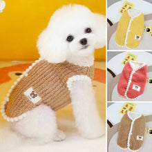 Load image into Gallery viewer, Autumn/Winter Fleece-Lined Dog Vest Warm Teddy Small Breed Cat Pet Clothing New Style Dog Coat Jacket