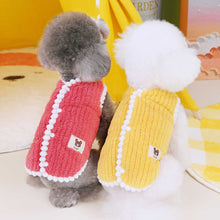 Load image into Gallery viewer, Autumn/Winter Fleece-Lined Dog Vest Warm Teddy Small Breed Cat Pet Clothing New Style Dog Coat Jacket