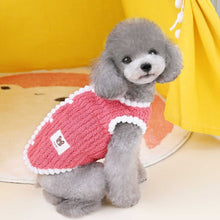Load image into Gallery viewer, Autumn/Winter Fleece-Lined Dog Vest Warm Teddy Small Breed Cat Pet Clothing New Style Dog Coat Jacket