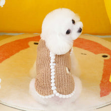 Load image into Gallery viewer, Autumn/Winter Fleece-Lined Dog Vest Warm Teddy Small Breed Cat Pet Clothing New Style Dog Coat Jacket