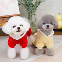 Load image into Gallery viewer, Autumn and Winter Dog Jumpsuit Coat Clothes Pet Clothing Double-Sided Velvet Tide Zipper Four-Leg Fluffy Jacket