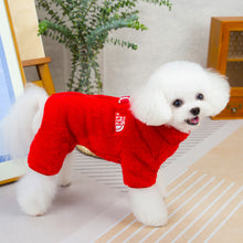 Load image into Gallery viewer, Autumn and Winter Dog Jumpsuit Coat Clothes Pet Clothing Double-Sided Velvet Tide Zipper Four-Leg Fluffy Jacket