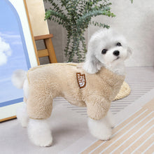 Load image into Gallery viewer, Autumn and Winter Dog Jumpsuit Coat Clothes Pet Clothing Double-Sided Velvet Tide Zipper Four-Leg Fluffy Jacket