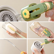 Load image into Gallery viewer, Five-In-One Home Use Multi-Functional Cup Brush Water Cup Insulated Thermal Cup Brush Milk Bottle Cleaning Brush Steel Wire Ball