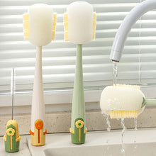 Load image into Gallery viewer, Five-In-One Home Use Multi-Functional Cup Brush Water Cup Insulated Thermal Cup Brush Milk Bottle Cleaning Brush Steel Wire Ball