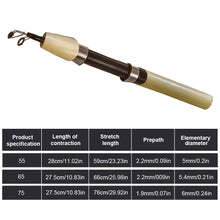 Load image into Gallery viewer, 1PC 55/65/75CM Retractable Ice Fishing Rod Large Guide Ring Carbon Lure Pole Fishing Accessories